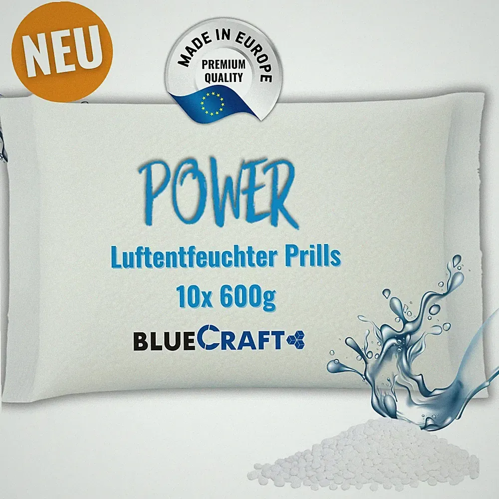 10x 600g Luft-Entfeuchter Prills im Vliesbeutel Nachfüllpack für Granulat Box