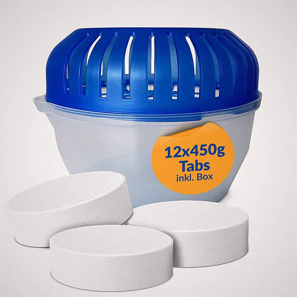 12x 450g Luft-Entfeuchter Granulat Tabs Nachfüllpack inkl. Raumentfeuchter Box