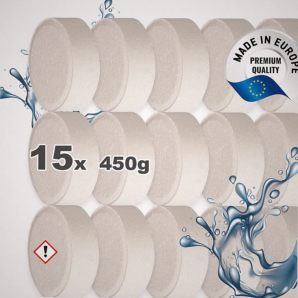 15x 450g Raum Luft-Entfeuchter Granulat Tabs Nachfüll-Pack neutral (4,66€/1 kg)