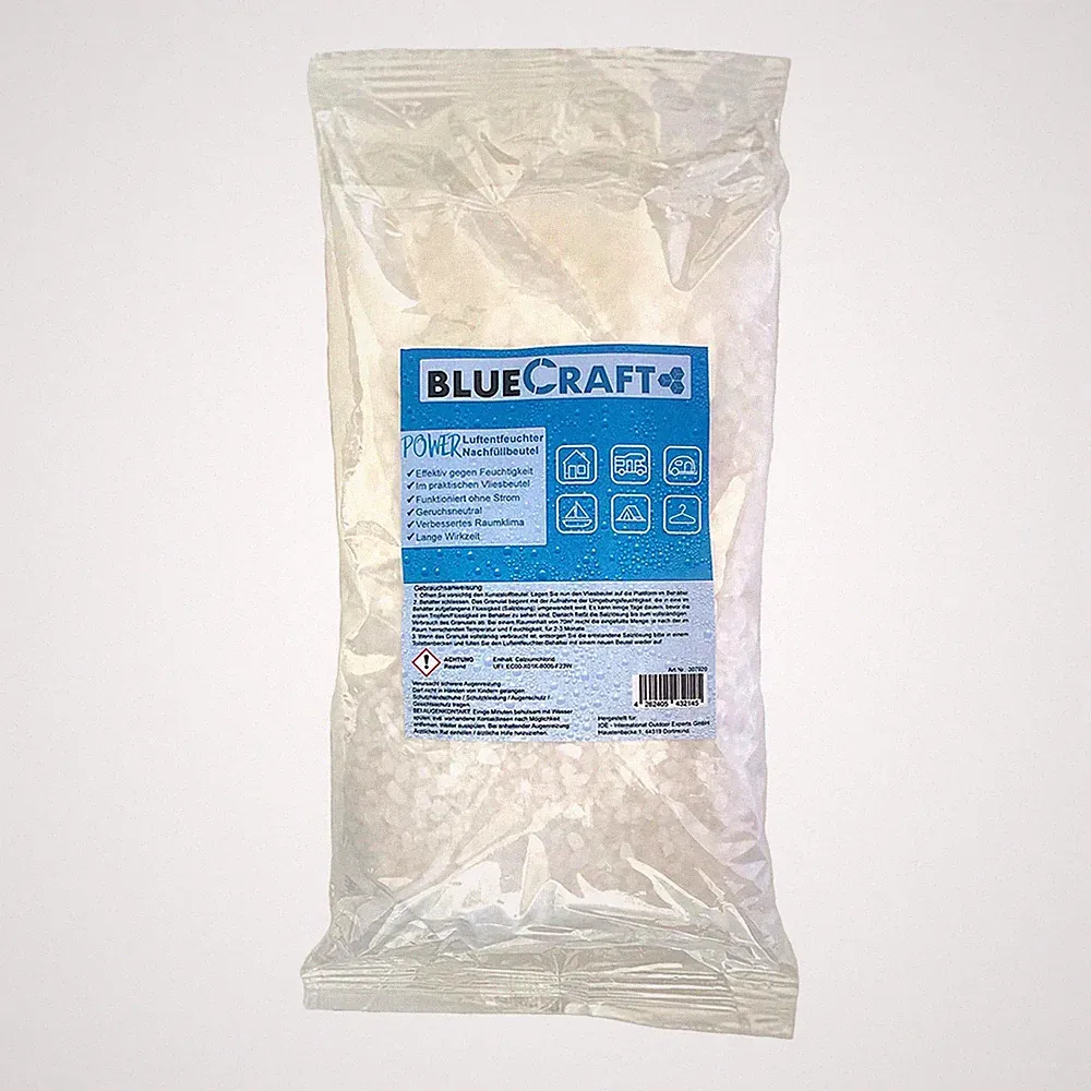 1kg Raum Luft-Entfeuchter Granulat im Vliesbeutel Nachfüllpack