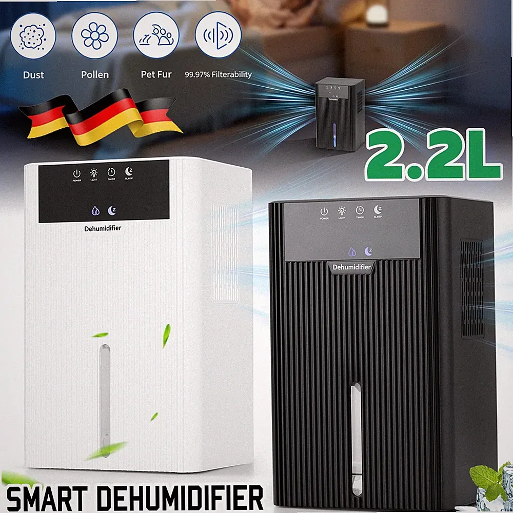 2,2L Luftentfeuchter Lufttrockner Küche Raumentfeuchter Entfeuchter Bautrockner