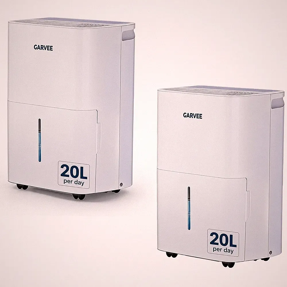 2 Stück 20L/Tag Luftentfeuchter Elektrisch Raumentfeuchter 280m² Entfeuchter