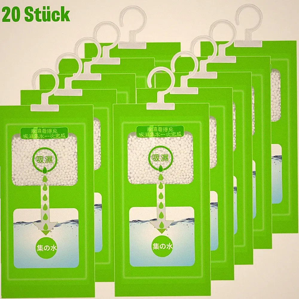 20-50er Pack hängende Luftentfeuchter Schrank Frische Feuchtigkeitsaufnahme NEU