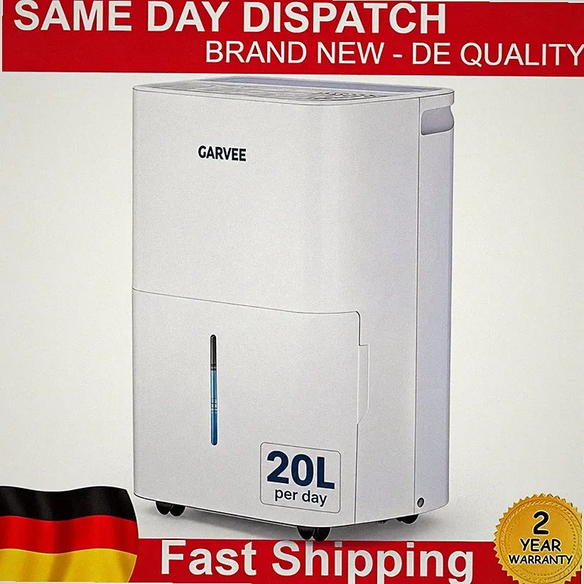 20L/Tag Luftentfeuchter Elektrisch Raumentfeuchter 280m² Entfeuchter Bautrockner