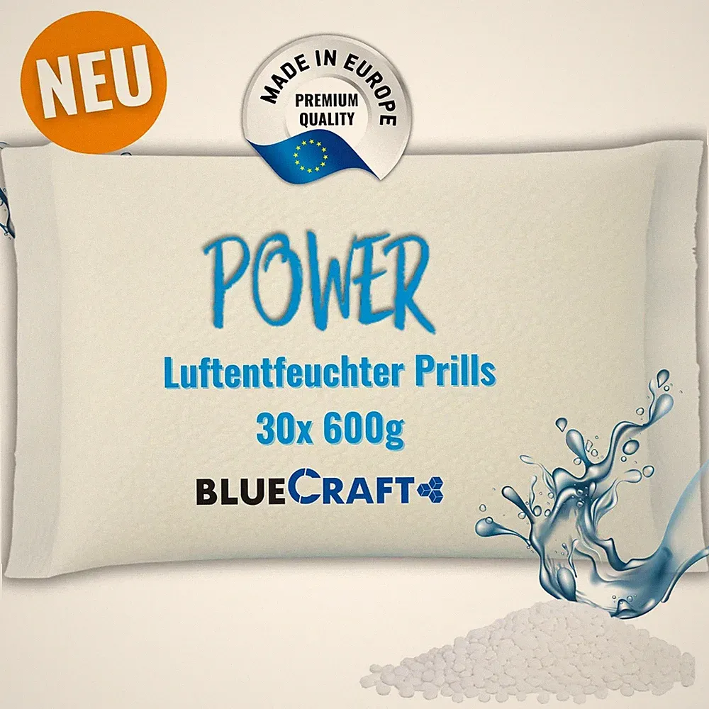 30x 600g Luft-Entfeuchter Prills im Vliesbeutel Nachfüllpack für Granulat Box