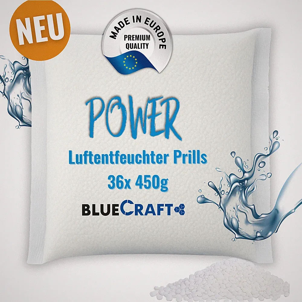 36x 450g Luft-Entfeuchter Prills Vliesbeutel Nachfüllpack für Granulat Box