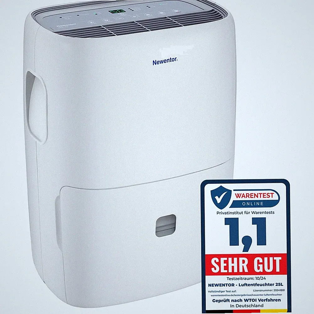 Absorber, Raumdehumidifier, 25L/Tag, Energieeffizient, 80m², Timer, Filter