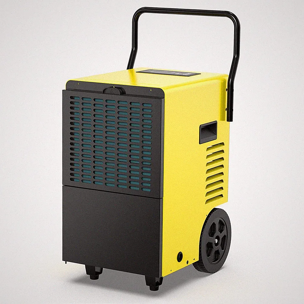 DAHTEC Bautrockner, 50L/Tag mit Ablaufpumpe für 380m³, 24h-Timer, für große Räum
