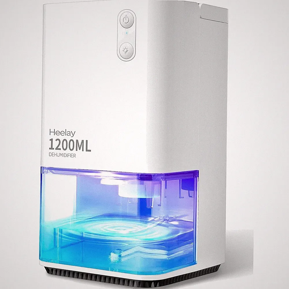 Dehumidifier, Raumlüfter, 1200 ml, energiesparend, leise, portabel, Auto, 7 f...