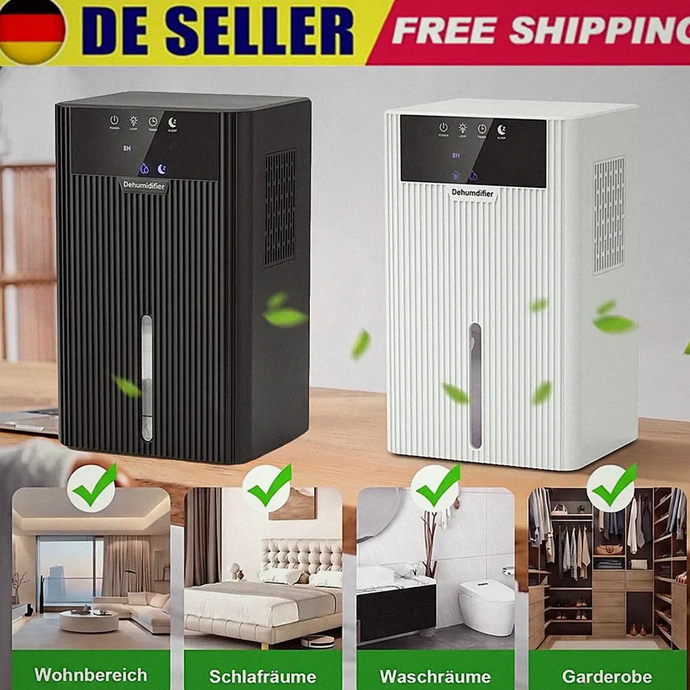 Elektrisch Luftentfeuchter Raumentfeuchter Leise bis 25㎡ Luftentfeuchtungsgerät