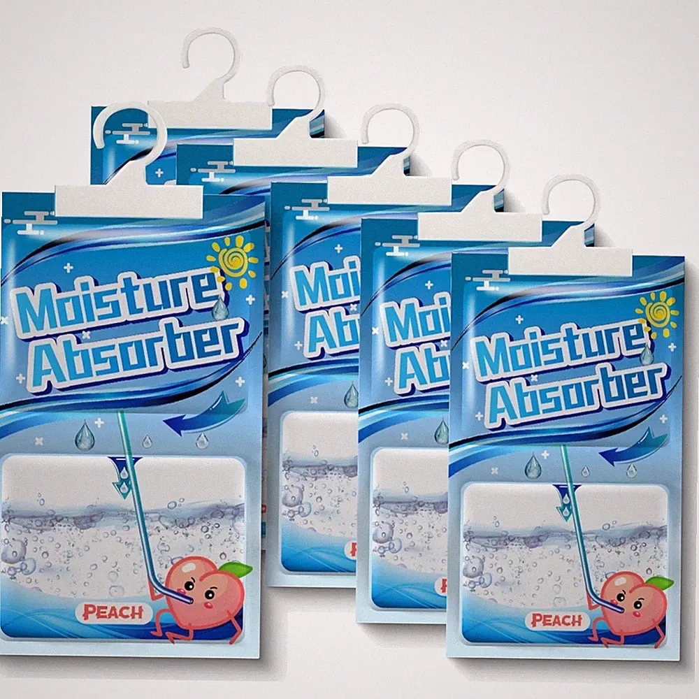 Feuchtigkeitsabsorber 5er Pack, Hängende Luftentfeuchter mit Duft, Kleidersch...