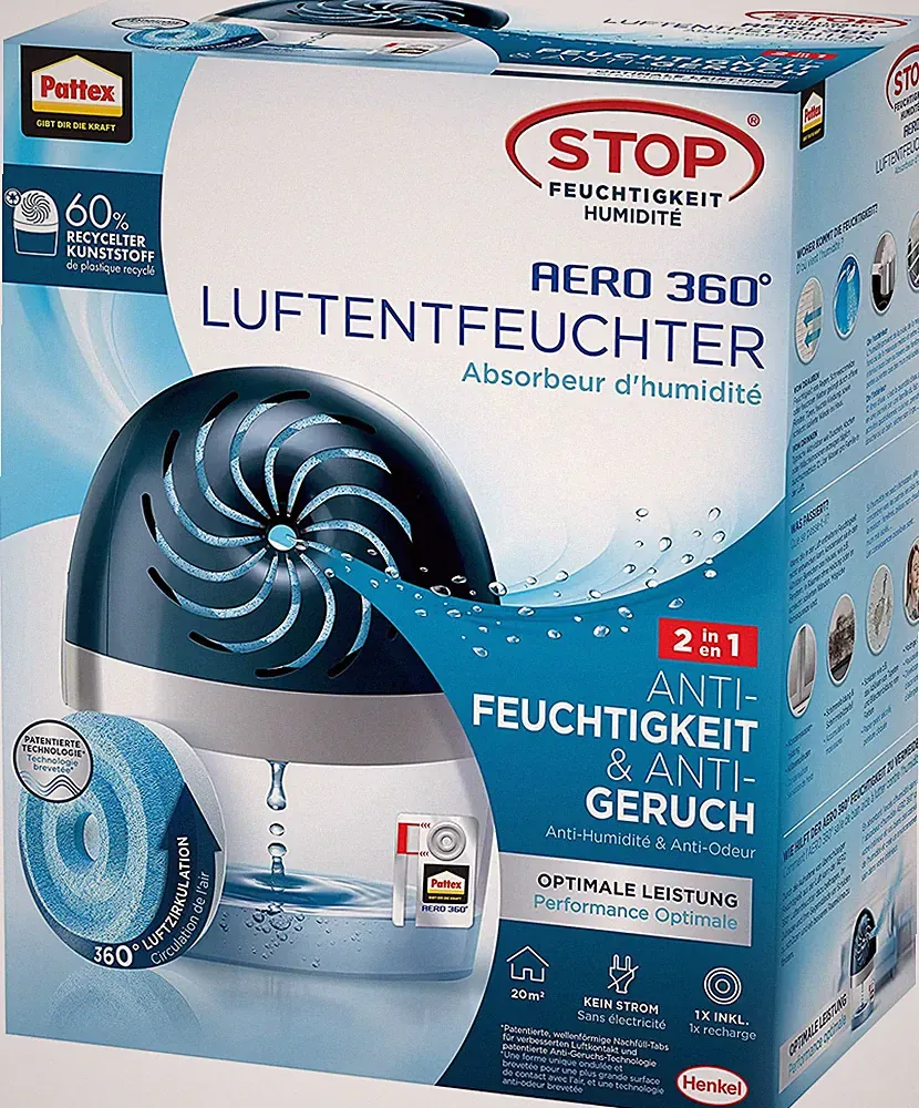 GERÄT Pattex Luftentfeuchter AERO 360° m.450g Tap