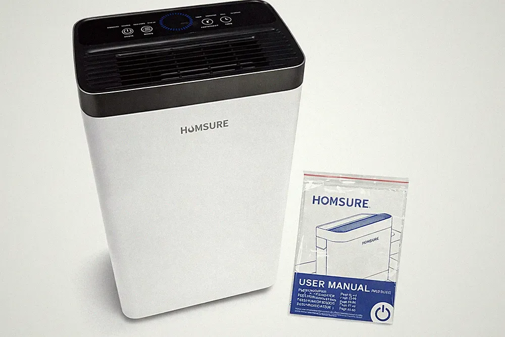 Humsure Luftentfeuchter 16L/Tag Raumentfeuchter Keller Bad Timer Schlauch