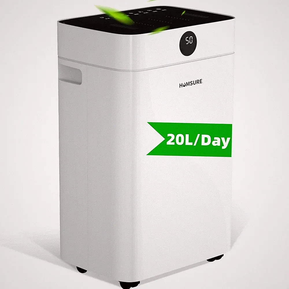 HUMSURE Luftentfeuchter 20L Tag 50m² 2 8L Tank 24H Timer R290 Auto Abtauung