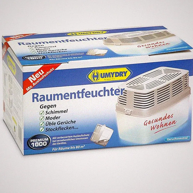 Humydry Luft- und Raumentfeuchter Premium 1000 mit 1,0 kg Granulat