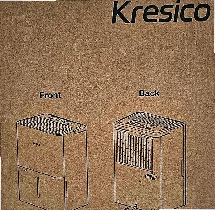 Kresico KD12 Luftentfeuchter 12L/Tag für Zuhause Leise Effizient 190W Weiß NEU