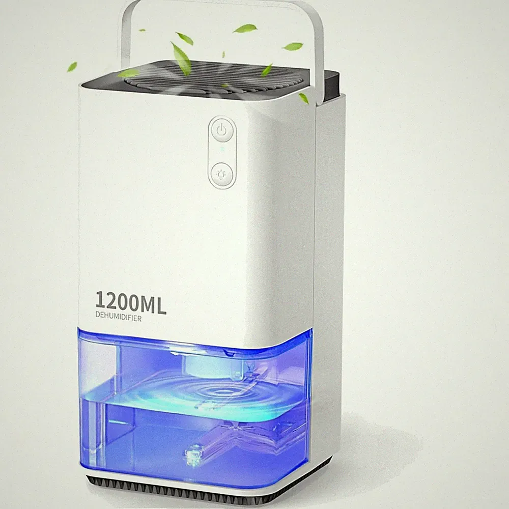Luftentfeuchter 1200ml Energiesparend Leise Automatik für Wohnung, Bad, Keller
