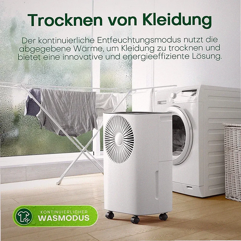 Luftentfeuchter 12L/Tag, Auto Entfeuchtung24H-Timer Kontinuierliche Entwässerung