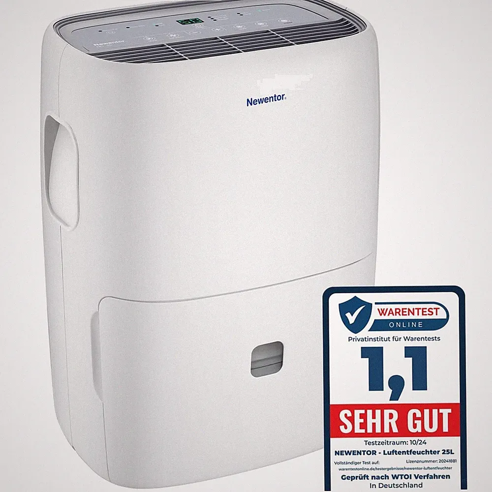 Luftentfeuchter 25L/Tag 270W Keller Badezimmer Staubfrei Entfeuchter