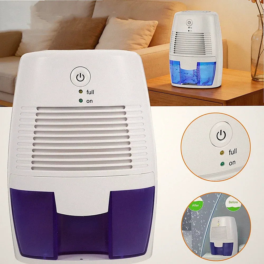 Luftentfeuchter 500ml Elektrisch Dehumidifier Gegen Feuchtigkeit Raumentfeuchter