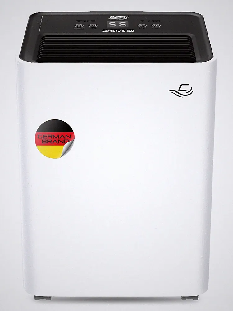Luftentfeuchter Comedes Demecto 10 eco, geräuscharm, bis 20m², 10 Liter/Tag