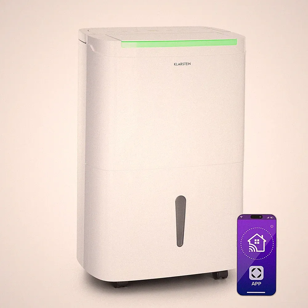 Luftentfeuchter Dehumidifier Raumtrockner Filter WiFi App Control Timer Weiß