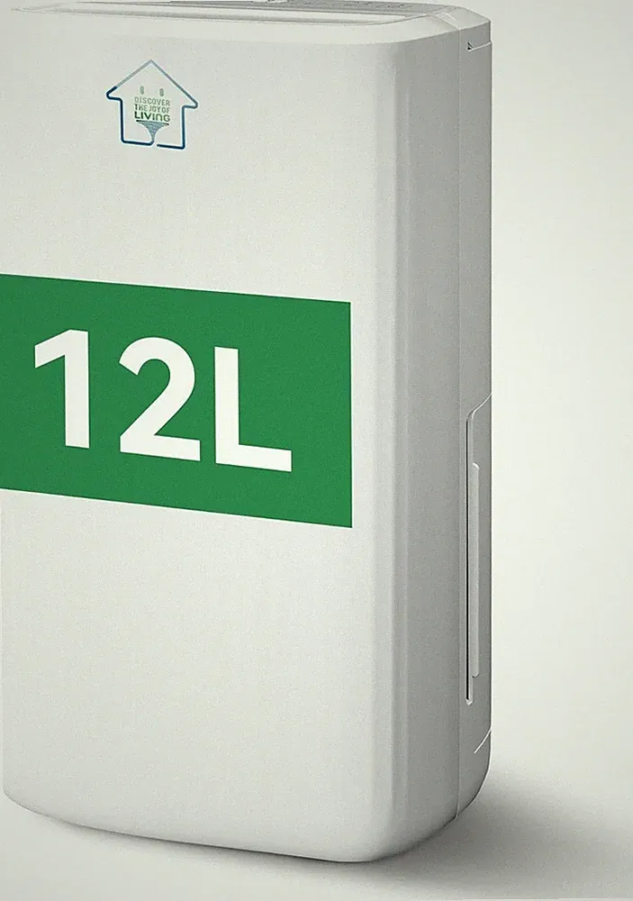 Luftentfeuchter Elektrisch 12L 122m³ 36dB 3 Modi 24h Timer für Keller Bad