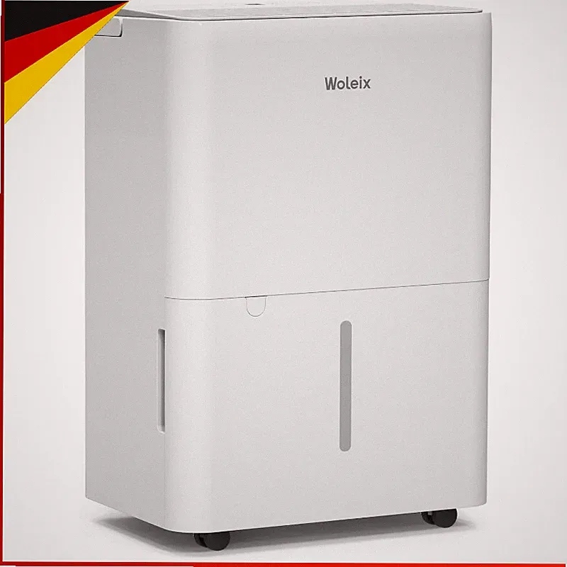 Luftentfeuchter elektrisch 12L 35dB für Räume bis 122m³ mit Filter und Hygrostat