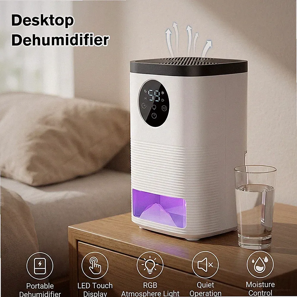 Luftentfeuchter Elektrisch 1400ml Raumentfeuchter Leise Timer Schlafmodus Zimmer