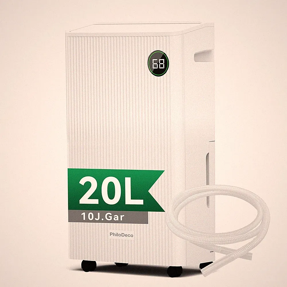 Luftentfeuchter Elektrisch Keller Raumentfeuchter Leise Timer 150m³ 20L 39dB
