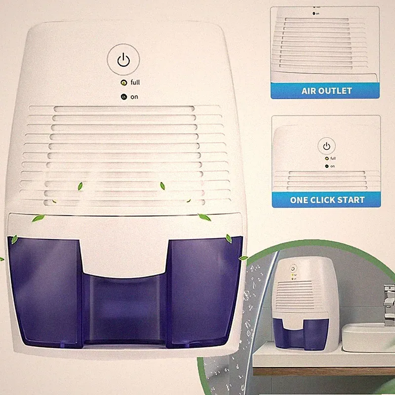 Luftentfeuchter Elektrischer Entfeuchter Leise Tragbarer Raumentfeuchter 500ML