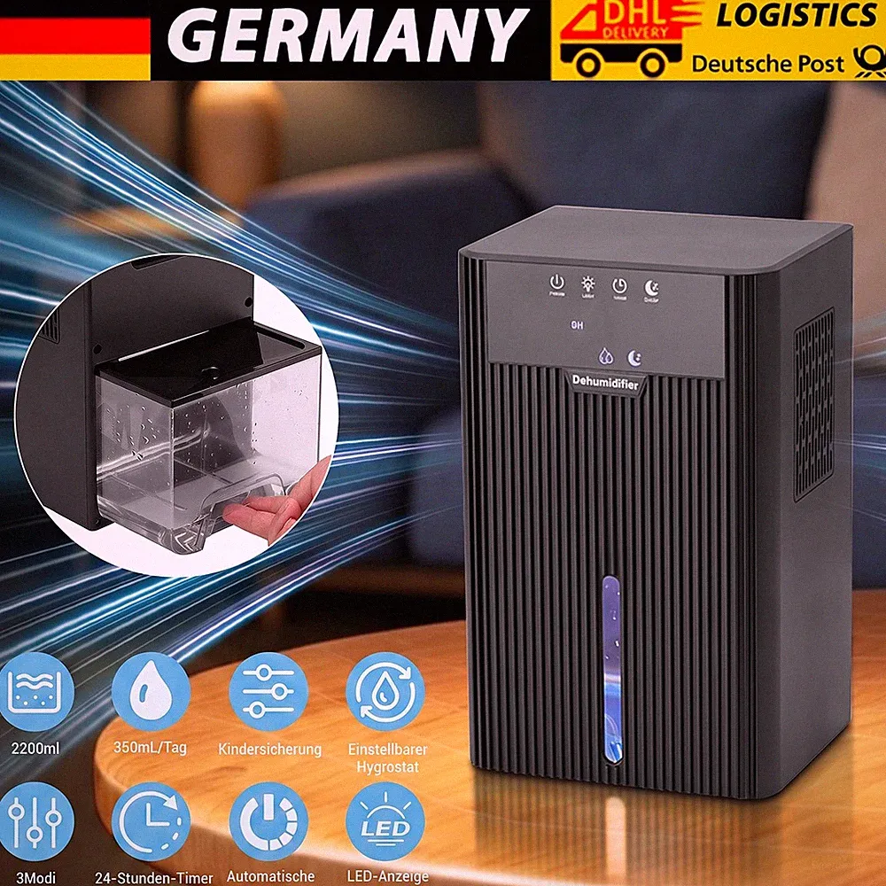 Luftentfeuchter Entfeuchter Luftfeuchte Raumentfeuchter Badezimmer 2200mL