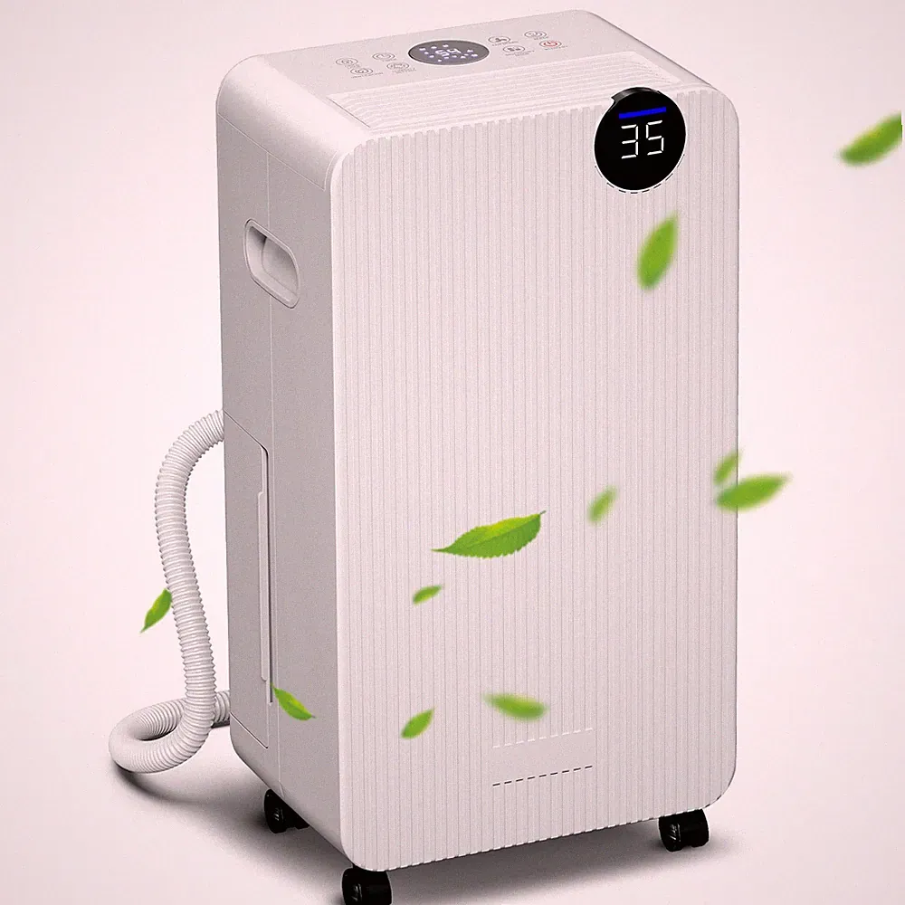 Luftentfeuchter für Zuhause 12L/Tag 2.1L Tank Leise Schlafmodus Weiß