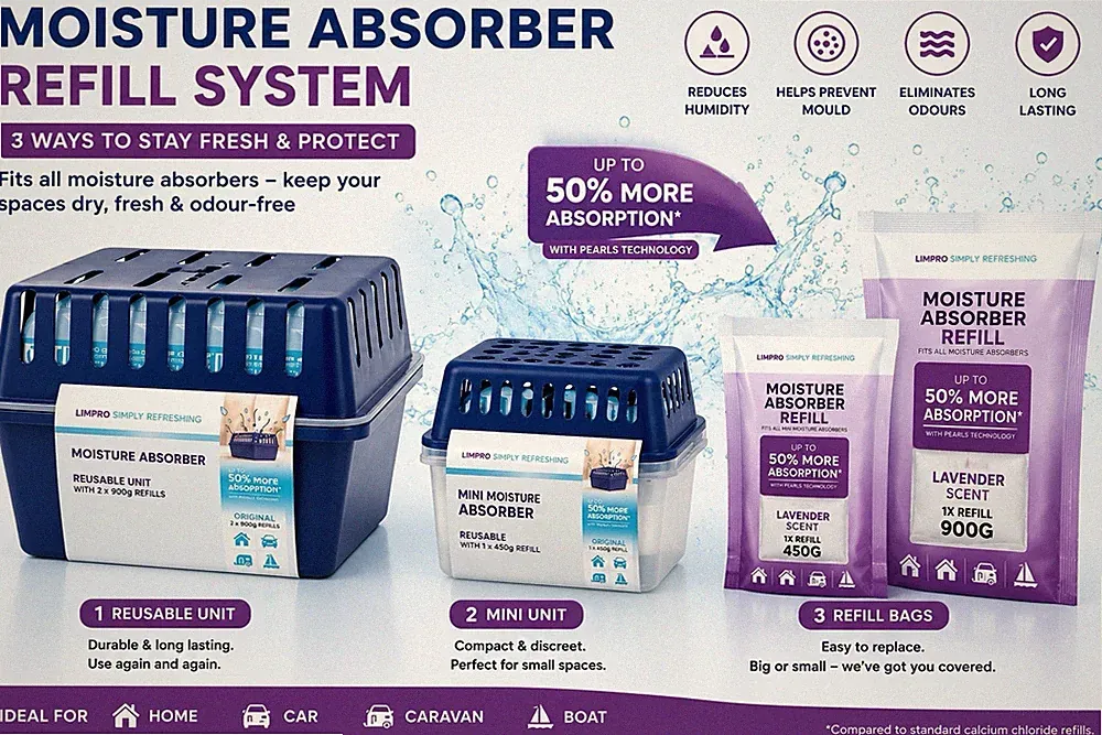 Luftentfeuchter Ultra Fresh – 450g oder 900g – Schimmelstopp & Frischeduft