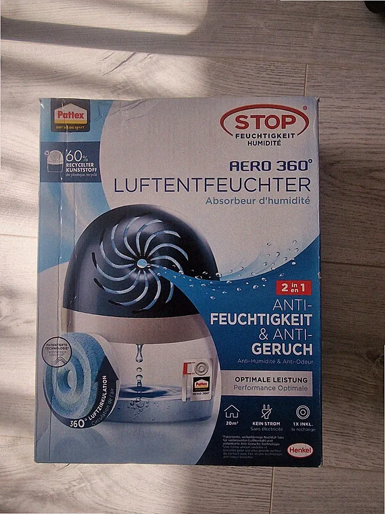 Pattex AERO 360º Luftentfeuchter Raumentfeuchter 1 Gerät