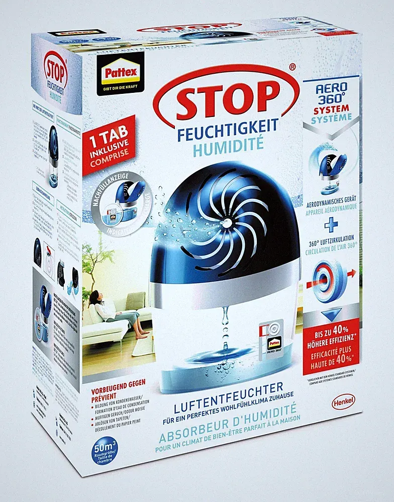 PATTEX Luft Entfeuchter Aero 360 für 450g Tabs
