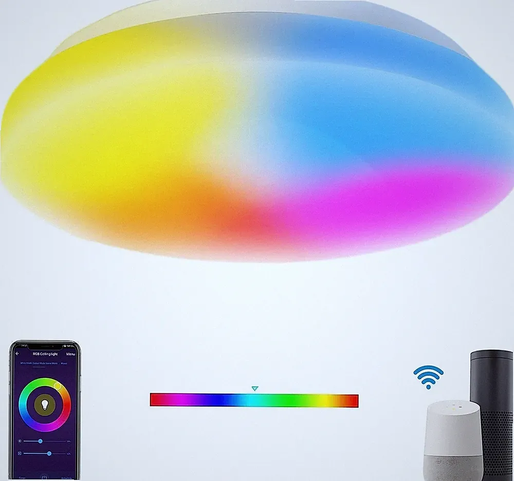 Smart LED Deckenleuchte Dimmbar RGB Farben Decke WiFi Lampe