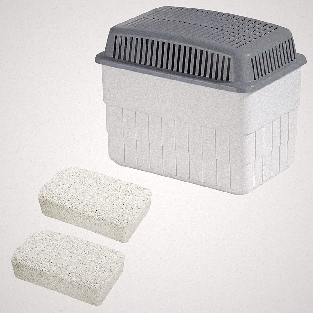 WENKO Raumentfeuchter 2x1kg Granulat 1.4L Feuchtigkeitskiller nachfüllbar
