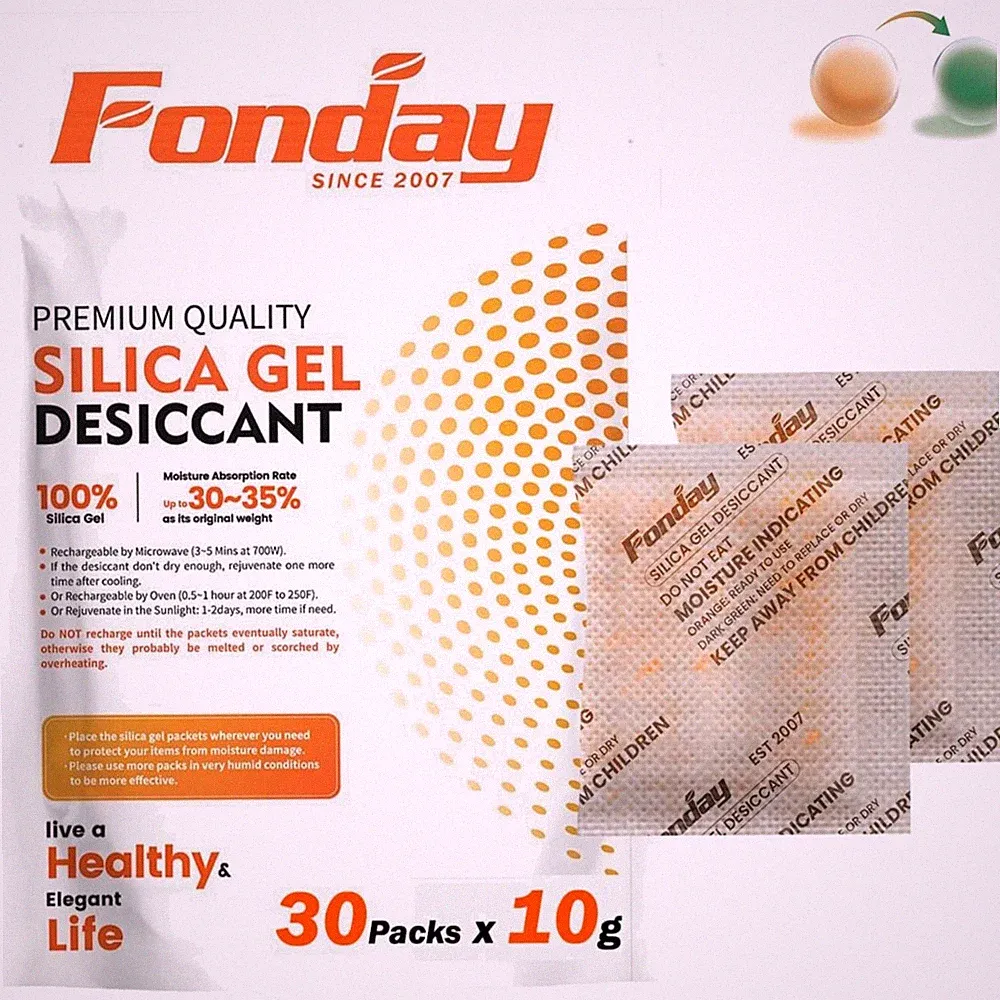 Wiederaufladbare Silikagel Trockenmittel 10g Packung 30 Stück Feuchtigkeitsan...